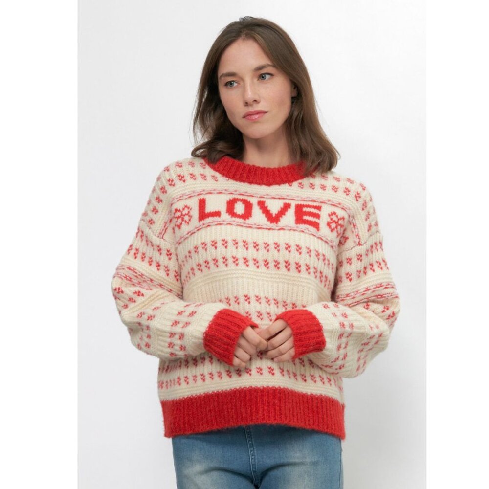 Love Cozy Fair Isle Sweater